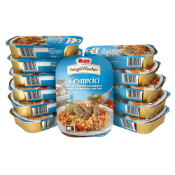 Buss Freizeitmacher Cevapcici mit Reis und Gemüse vom Balkan - 12er Pack Angebot 🍽️🥢