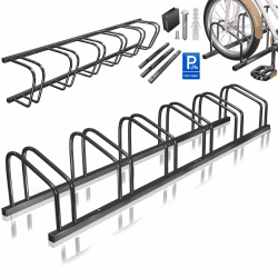 🚲 KESSER® Fahrradständer für 6 Fahrräder inkl. Parkschild | Mehrfachständer mit 37cm Radabstand 🚲