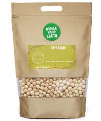 Angebot: Wholefood Earth Sojabohnen - GMO frei - natürlich - vegan - Milchfrei - ohne Zuckerzusatz, 2 kg 🌱🥛🚫🍬