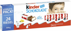 Kinder Schokolade - Schokoriegel aus gefüllter Vollmilchschokolade - 24er Packung