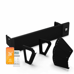 Blumfeldt Infrarot Wandheizung 3300W – Smart & Touch Schwarz