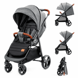 👶 Kinderkraft GRANDE PLUS Kinderwagen 🛒 22 kg, Liegeposition, große Räder 🌟