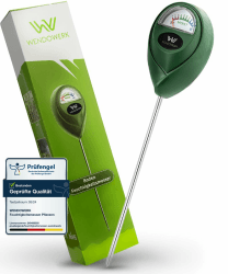 🌱 Wendowerk® Boden Feuchtigkeitsmesser für Pflanzen - [Grün/Schwarz] - Premium Bodentester [2025]