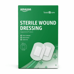 Amazon Basic Care Sterile Wundauflage, 20 Pflaster 🩹