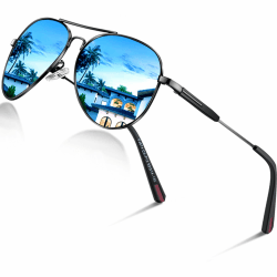 DADA-PRO Sonnenbrille Herren Damen 😎 Polarisiert Retro Fliegerbrille UV400 Schutz