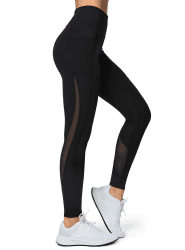 Yvette Damen Sport Leggings mit Mesh-Einsätze 🏃‍♀️🖤