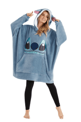 Disney Oversize Pullover Damen, Lilo und Stitch Kuschel Kapuzenpullover Damen und Teenager - Geschenke für Frauen 🌟