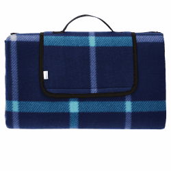 🌞🌳 Amazon Basics Picknickdecke für die Küche mit wasserdichter Unterseite, Dunkelblau, 200 x 200 cm 🍉🌻