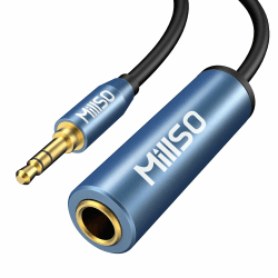 🎧 MillSO Klinke Adapter 3,5mm auf 6,35mm TRS Stereo Audio Aux Adapter Kabel - 30cm