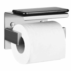 Aikzik Toilettenpapierhalter mit Ablage - WC Papier Halterung aus Edelstahl 🚽