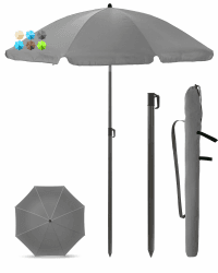 🌞🏖️ Menz Sonnenschirm Balkon + Sonnenschirmhülle - UV50+ Strandschirm 180 cm 2er Set
