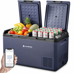 🌬️🚗 AAOBOSI Kompressor Kühlbox 75L - Dual Zone Kühlbox Elektrisch mit APP Steuerung