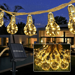 🌟 Joomer Solar Lichterkette Aussen 7.5M 16 Glühbirnen LED Solar Lichterkette Außen Wetterfest 🌞🌿