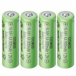 🔋🌞 CICMOD 4 Stück Akku AA Wiederaufladbare 1,2V NI-MH Solar Aufladbare Akkubatterien 🌞🔋