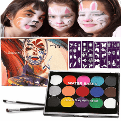 🎃 Halloween Kinderschminke Set 🎨 Face Paint Body Paint für Kinder und Erwachsene