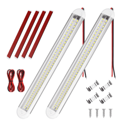 Angebot: URAQT 80 LED Innenbeluchtung, 2 Stück 12V LED Leiste 1200LM 8W DC LED Innenlichtleiste ⚡