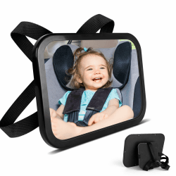 👶🚗 AiQInu Rücksitzspiegel für Babys | Schwenkbarer Autospiegel | Sicherheit und Komfort