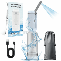 VITCOCO Reise Bidet 🚿💦 Elektrisch Wiederaufladbar - Unentbehrlich für Postpartum | Infant | Hemmoroid Pflege