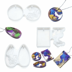 FineInno 3Pcs Schmuck Gießform, Island Resin Molds, Silikonform