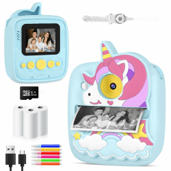 📸🎁 CHRERNA Sofortbildkamera Kinder - Tolles Geschenk für Mädchen und Jungen!