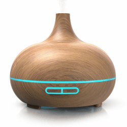 Arendo - 300ml Aroma Diffuser 🌿 Ultraschall Luftbefeuchter mit LED Farben und Timer Funktion