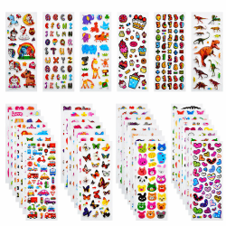 🌟 Habett 3D Aufkleber für Kinder & Kleinkinder - Mega Set! 🌈