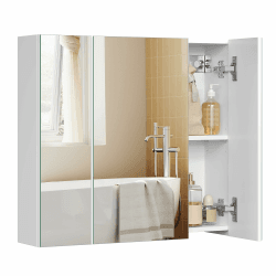 🌟 Angebot: VASAGLE Spiegelschrank moderner Badezimmerschrank mit 3 Türen 🚪