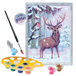 Ravensburger CreArt Festliche Freunde Malen nach Zahlen Kit für Kinder 🖌️🦌