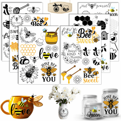 Frühlingszauber mit Bienen Rub On Sticker 🌼🐝