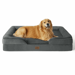 🐾🐶 BEDSURE orthopädisches Hundebett Ergonomisches Hundesofa - 134x106 cm Hundecouch
