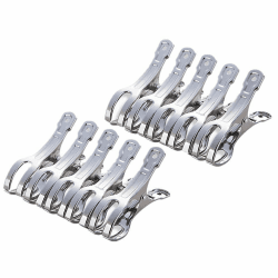 🌞🏖️👗 10packs byou Handtuch Klammer, Strandtuch Clips Edelstahl 11cm - Für Strandtuch, Badetuch und mehr!