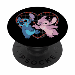 Disney Lilo und Stich Engel Herz Küsse PopSockets Klebender PopGrip