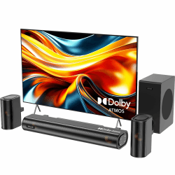 Hiwill 4.1 Kanal Dolby Atmos Soundbar für TV Geräte mit Subwoofer