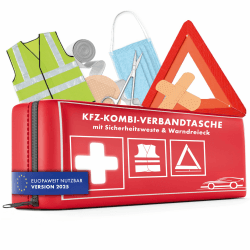 Sicherheit geht vor! 🚑 WALSER KFZ Verbandstasche 2025 StVO konform