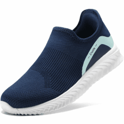 STQ Damen Slip on Sneakers Bequeme Turnschuhe zum Schlüpfen Leichte Sportschuhe 37 EU Marineblau 😍👟