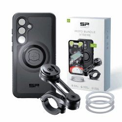 SP CONNECT Moto Bundle Xtreme | SPC+ | Kompatibel mit Samsung S24 | Handyhalter für Motorrad 🏍️
