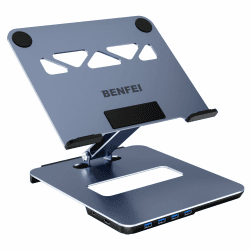 🌟 BENFEI Aluminium Laptop Ständer mit USB C 6in1 Dockingstation 🚀