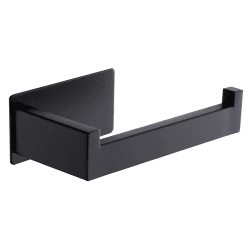🚽🧻 Aikzik Toilettenpapierhalter ohne Bohren, Selbstklebend Toilettenpapierrollenhalter Edelstahl Schwarz