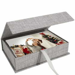 Hiwhy Foto Aufbewahrungsbox 13x18 cm aus Leinen 📸