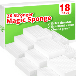 🌟 Mega Deal! 18-Stück Schmutzradierer Schwamm - Extra Strapazierfähig und Vielseitig Einsetzbar 🧽