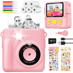 📸 KinderKamera DigitalKamera für Kinder von 3-12 Jahren (Rosa) 🎁