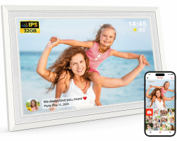 Frameo WLAN Digitaler Bilderrahmen 10,1 Zoll - HD 1280 * 800 IPS Touchscreen Elektronischer FotoRahmen