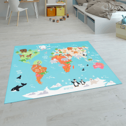 Paco Home Kinderteppich Teppich Kinderzimmer Spielteppich Junge Mädchen Modern rutschfest 🌈