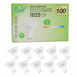 Angebot: GY GU10 LED Neutralweiss Lampe 6.5W 4000K 1025 Lumen - 10 Stück