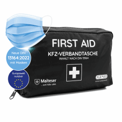 KFZ-Verbandtasche nach aktueller DIN 13164 [EUROPAWEIT GÜLTIG] gemäß StVZO
