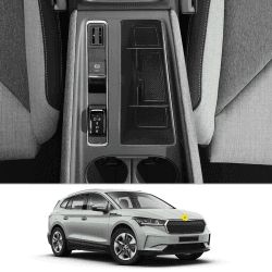🚗 CDEFG Kompatibel mit Skoda Enyaq iV 2021 2022 2023 2024 Mittelkonsole Organizer Aufbewahrungsbox Handschuhfach Aufbewahrung Auto Center Console Tray Enyaq iV 80 Zubehör (Mittelkonsole) 🚗