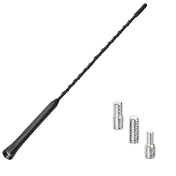 🚗 A45S Bolwins 42cm Auto Dachantenne mit Verstärker, FM/DAB Radioantenne Schwarz 📻