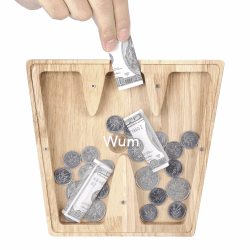 🎁 Kreative Holz Brief Spardose für Kinder - Weihnachten Geburtstagsgeschenk