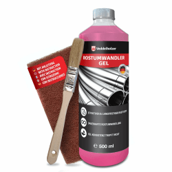 Veddelholzer Premium 500 ml Rostumwandler Gel Set 🌟 Inkl. Schleifvlies & Pinsel 🖌️