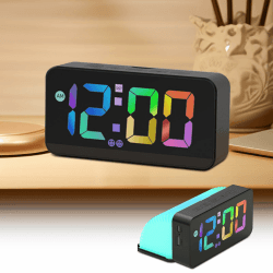 🕒 LOMUG Led Wecker Digital mit Licht - USB Wiederaufladbar & Sprachaktiviert